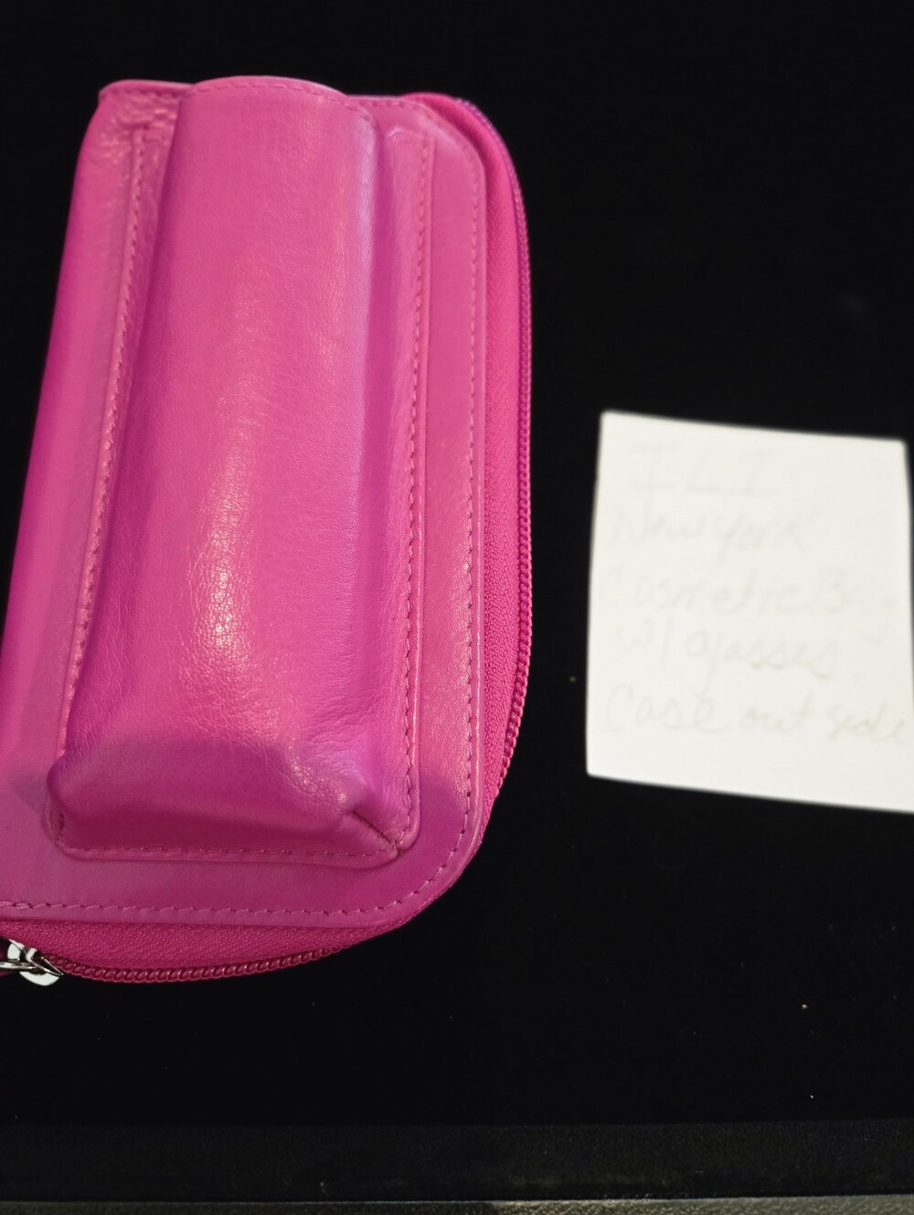 iLi New York Hot Pink Women's Cosmetic Bag With Eye Case - Picture 6 of 14